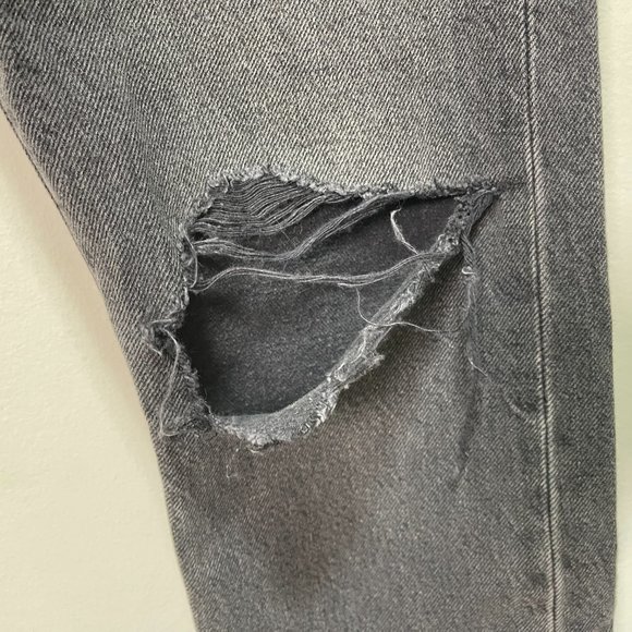 Levis 501 Skinny High Waisted Distressed Jeans sz 26 - Picture 6 of 16